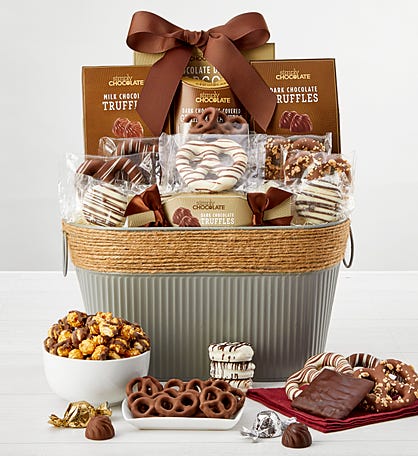 Simply Chocolate® Snacking Favorites Basket